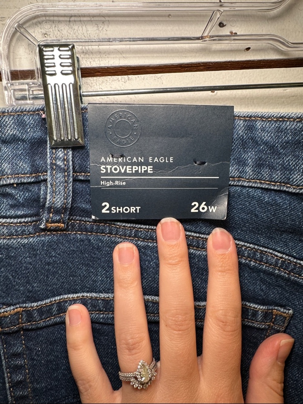 American Eagle Outfitters Womens Stovepipe Jeans 2 Short - Picture 9 of 10